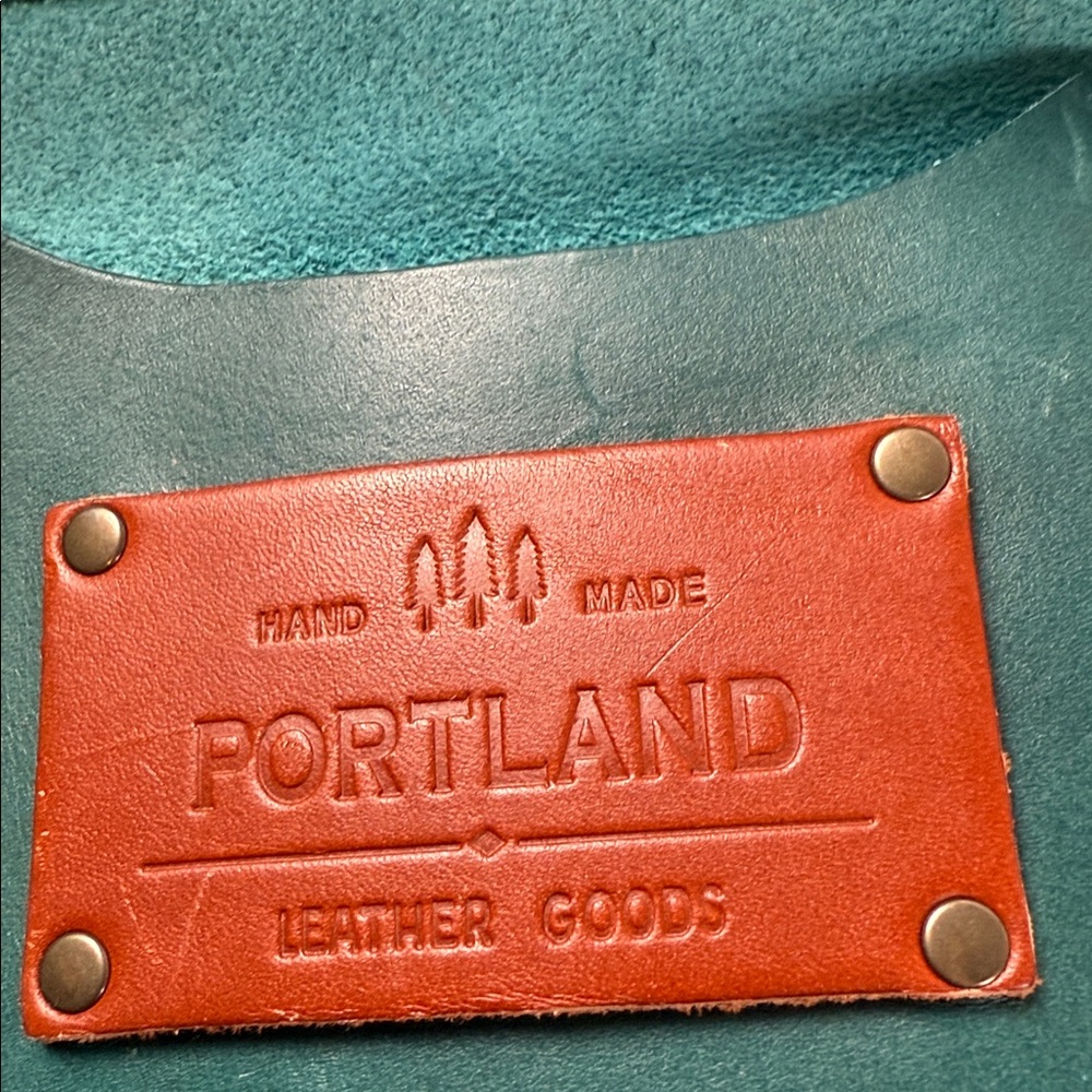 Elegant Portland hand made real leather Tote Bag. B24 - Picture 5 of 10